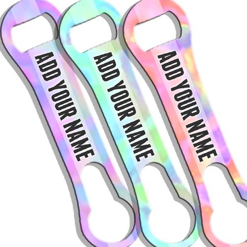 Watercolor Tie Dye V-Rod® Bottle Opener - ADD YOUR NAME