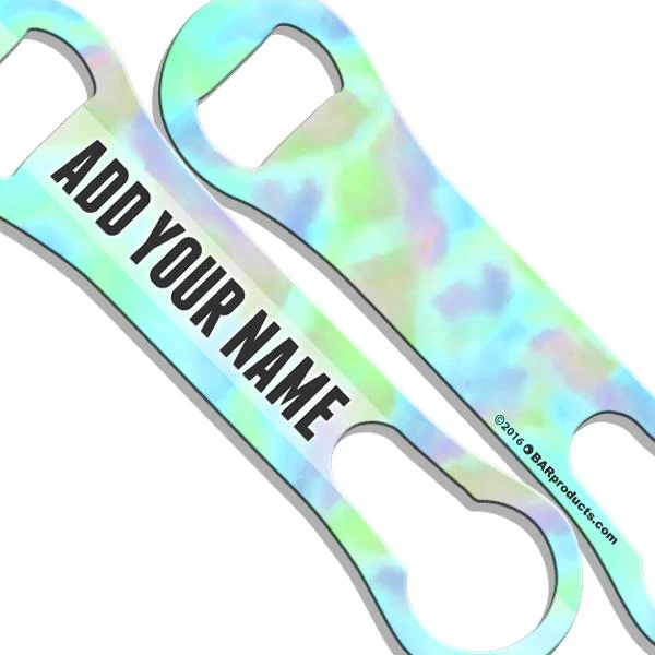 Watercolor Tie Dye V-Rod® Bottle Opener - ADD YOUR NAME - Image 6