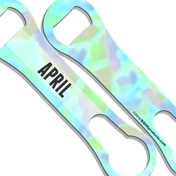 Watercolor Tie Dye V-Rod® Bottle Opener - ADD YOUR NAME - Image 7