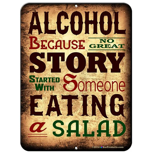 ALCOHOL Kolorcoat™ Metal Bar Sign - Image 2