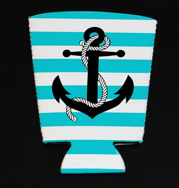 Anchor Pint Glass Cooler - ADD YOUR NAME - Image 4