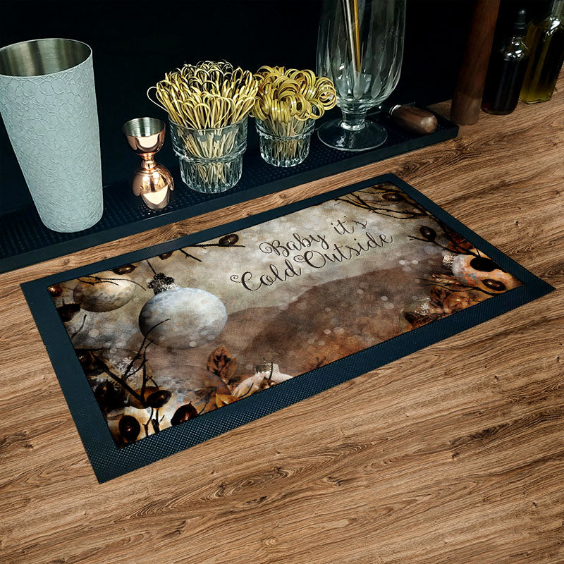 Baby it's Cold Outside Bar Service Mat - 17.25" X 10" - Image 2