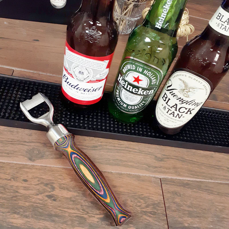 Bamboo Bottle Opener Rainbow  8.5" - Image 2