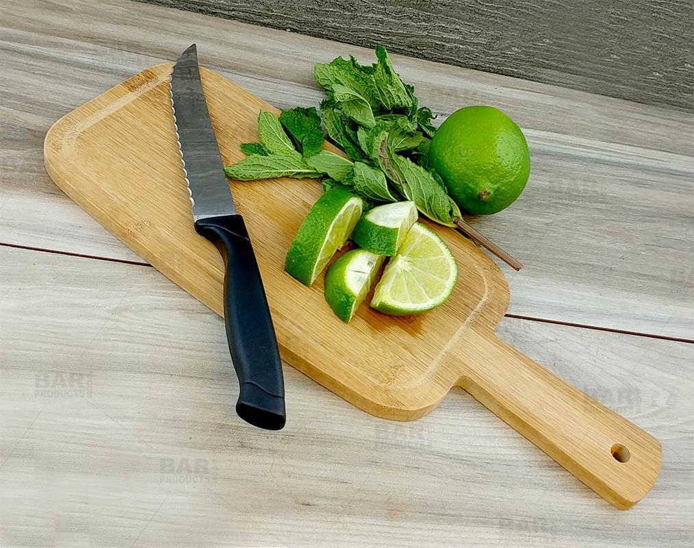 Bamboo Cutting Paddle - with Juice Border - Mini - Image 3