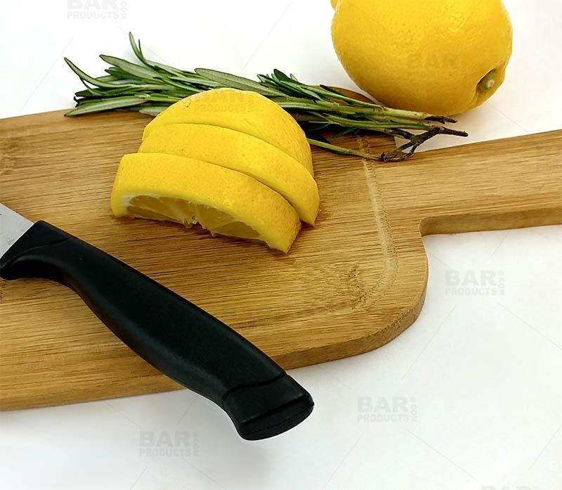 Bamboo Cutting Paddle - with Juice Border - Mini - Image 4