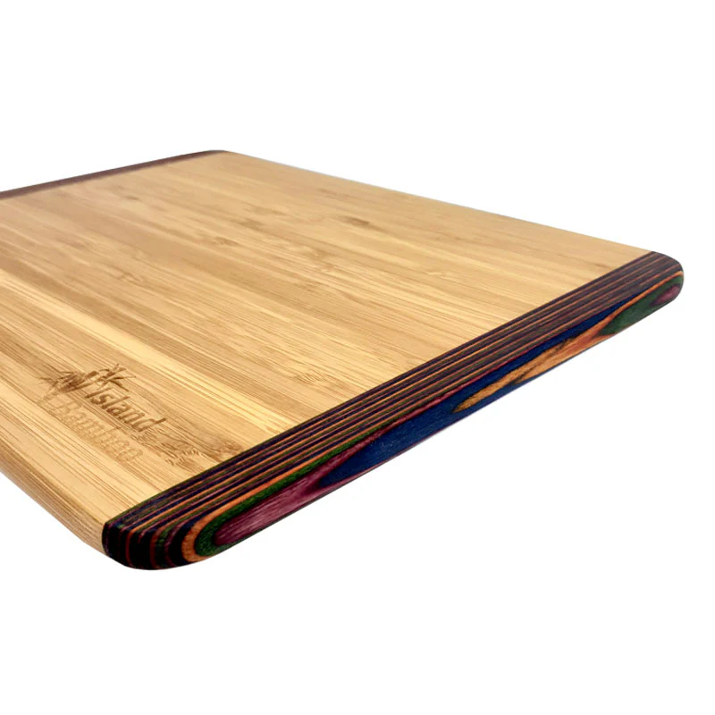 Bamboo Rainbow Bar Cutting Board - 9" x 7" - Image 3