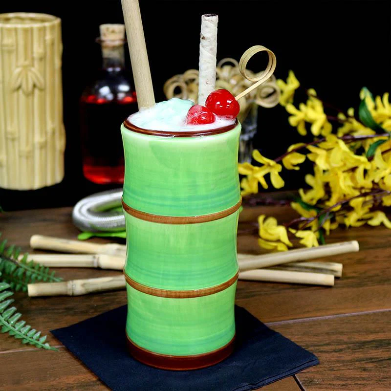 BarConic ® Bamboo Stalk Tiki Mug - 14 oz - Image 2