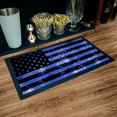 Bar Service Mat - American Flag - Color Options - 17.25" x 10" - Image 6