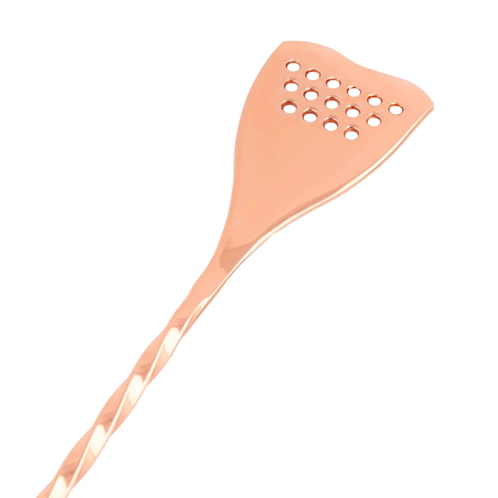 BarConic® Bar Spoon with Strainer Tip - Copper Plated - 40cm - Image 2