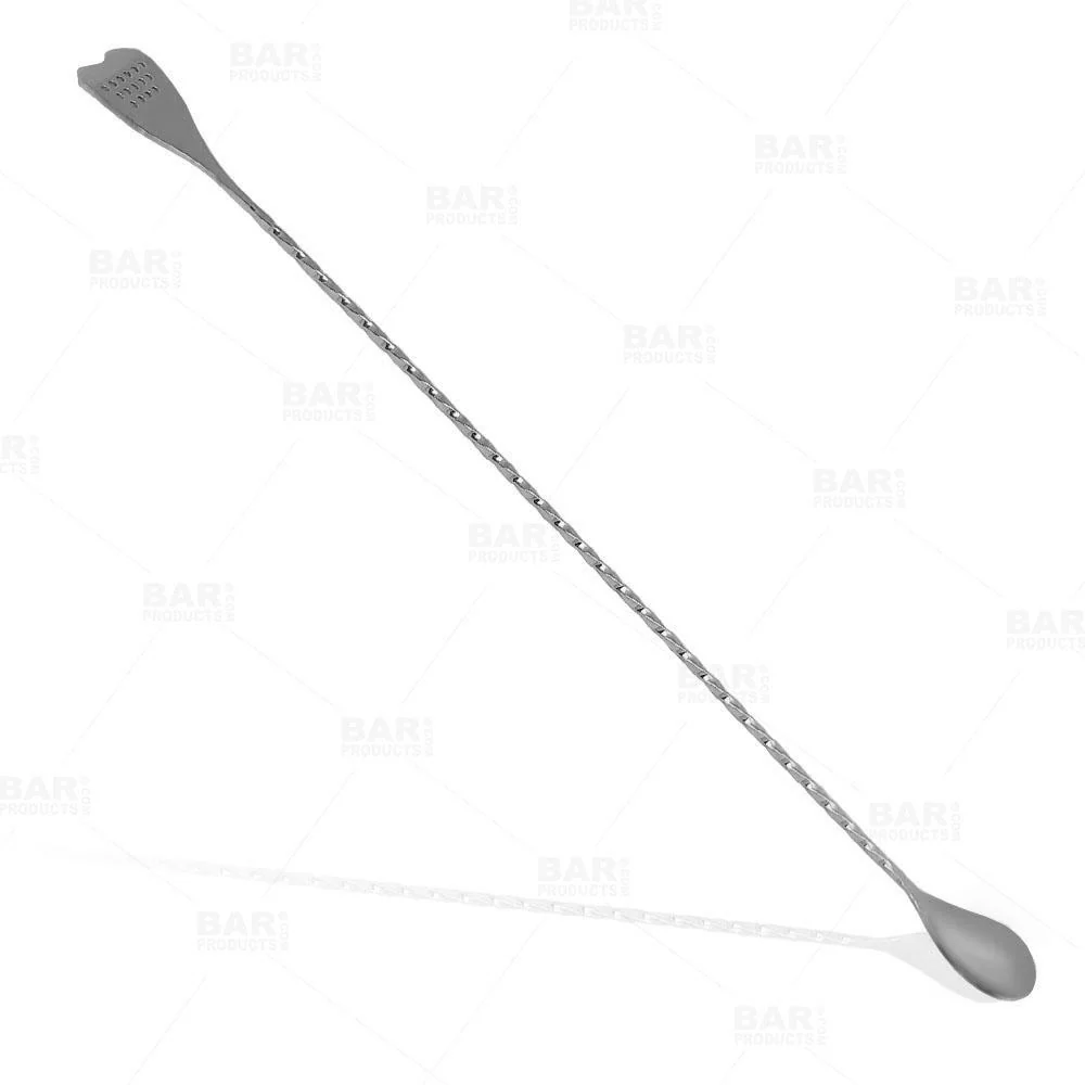 BarConic® Bar Spoon with Strainer Tip - Stainless Steel - 40cm