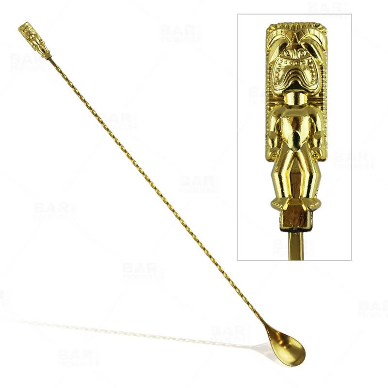 Bar Spoon - Tiki Butt Ku - Gold Plated - 40cm