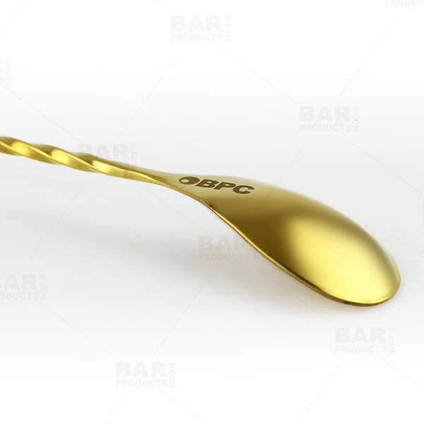 Bar Spoon - Tiki Butt Ku - Gold Plated - 40cm - Image 2