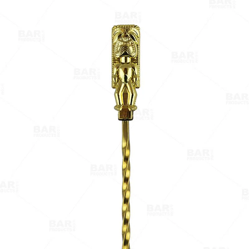 Bar Spoon - Tiki Butt Ku - Gold Plated - 40cm - Image 5