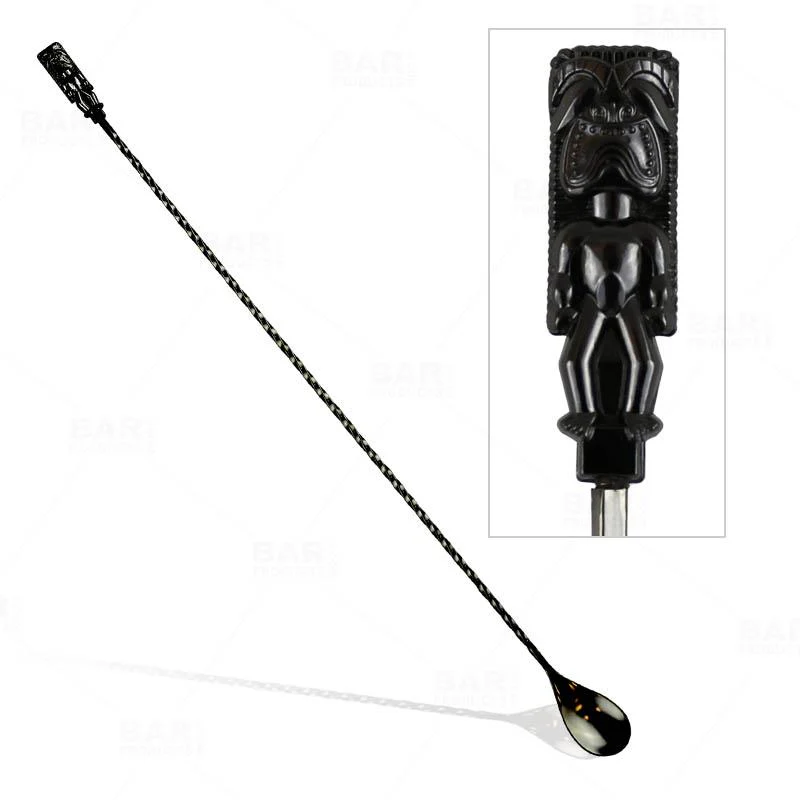 Bar Spoon - Tiki Butt Ku - Gun Metal Plated - 40cm
