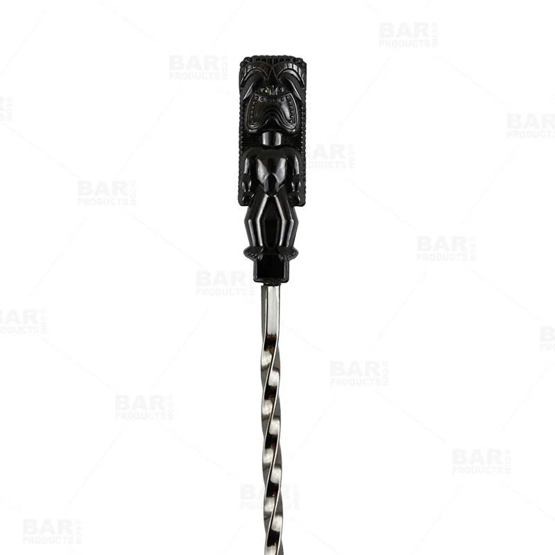 Bar Spoon - Tiki Butt Ku - Gun Metal Plated - 40cm - Image 5