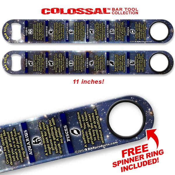 Bar Star Signs Kolorcoat™ 11" Long COLOSSAL™ Speed Bottle Opener