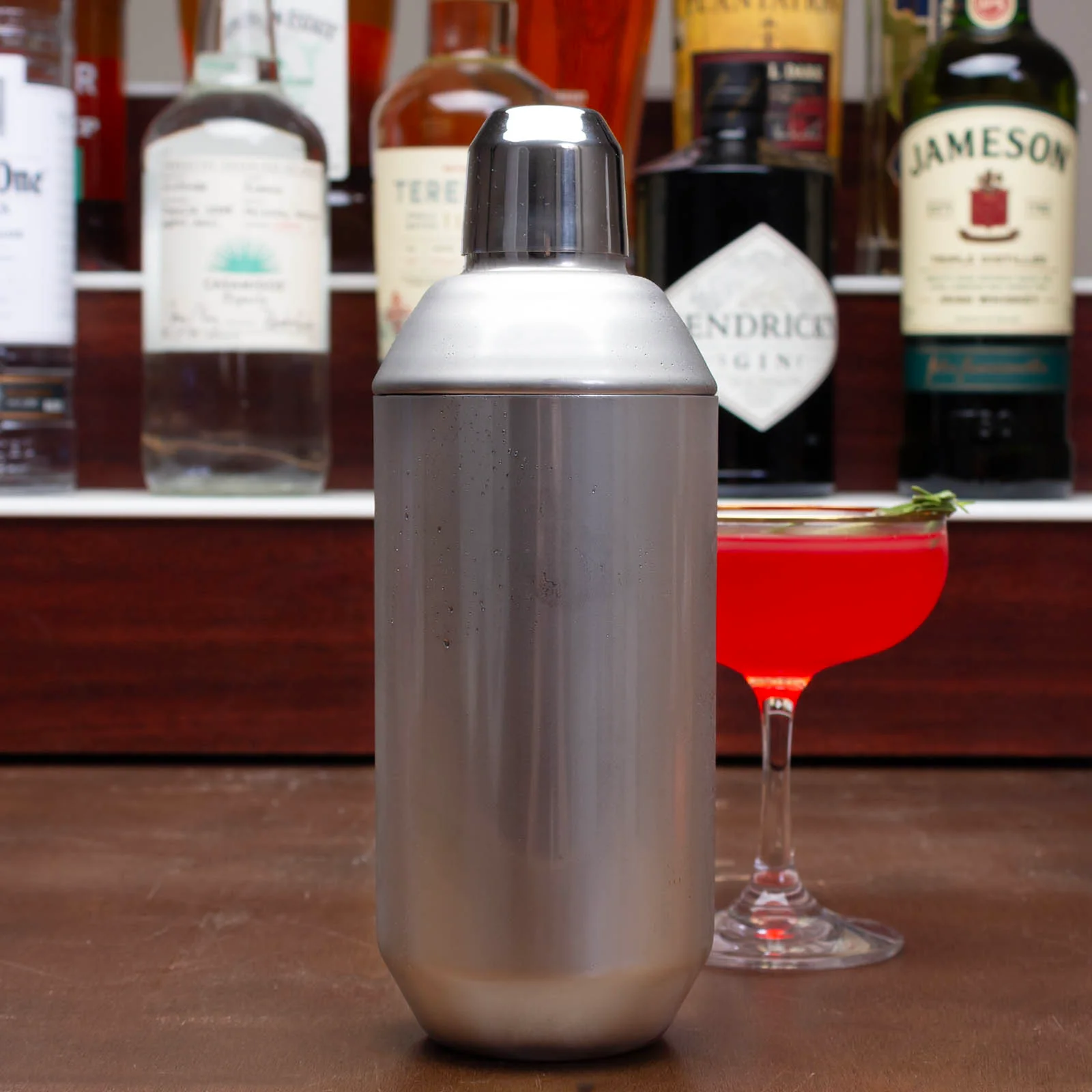 BarConic® 3 Piece Shaker - 26oz - Stainless Steel - Image 2