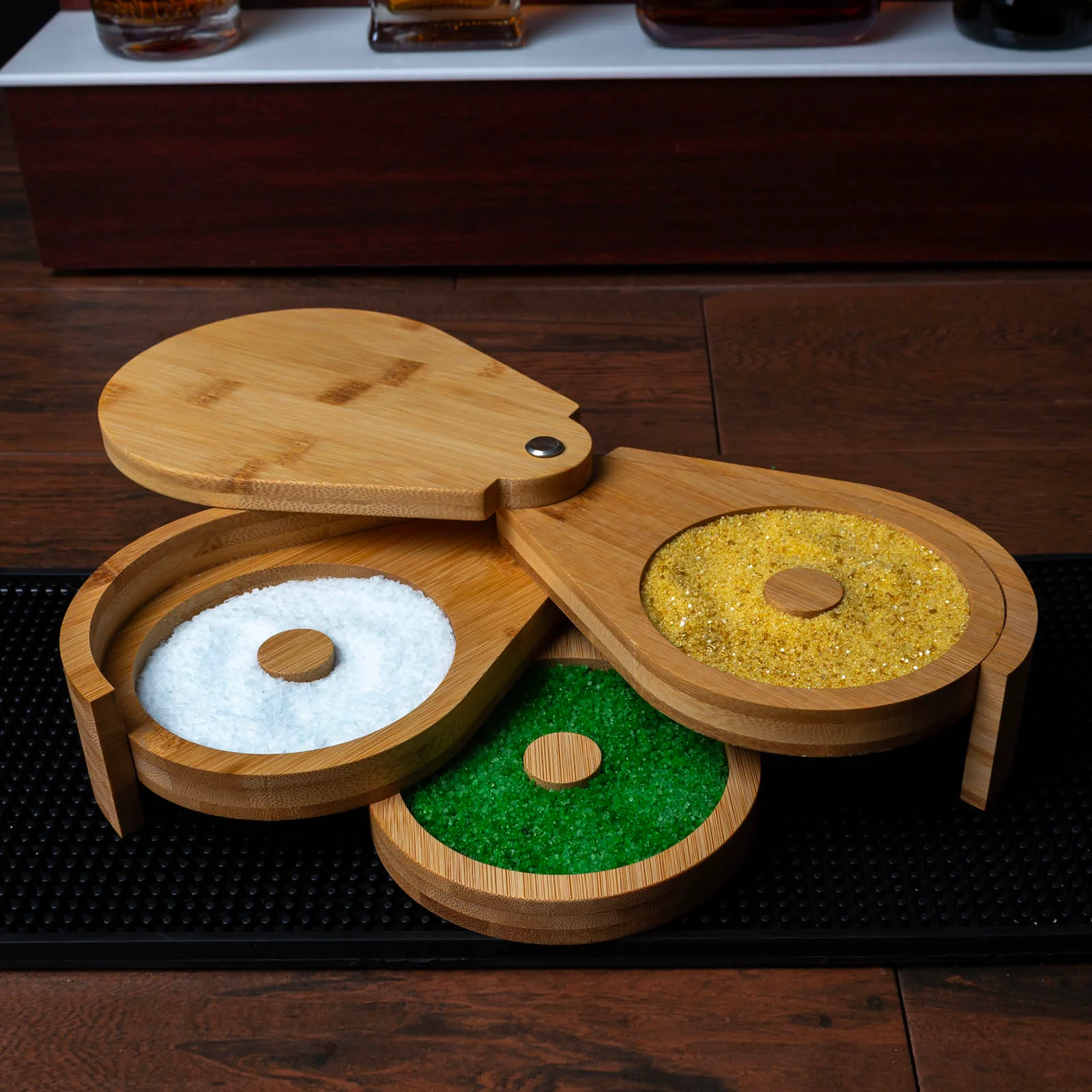 BarConic® 3 Tier Salt Rimmer - Bamboo - Image 2