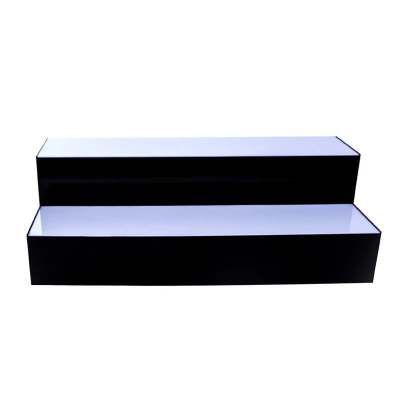 BarConic® Acrylic Bottle Shelf - 2 Step - Multi Colored Lights