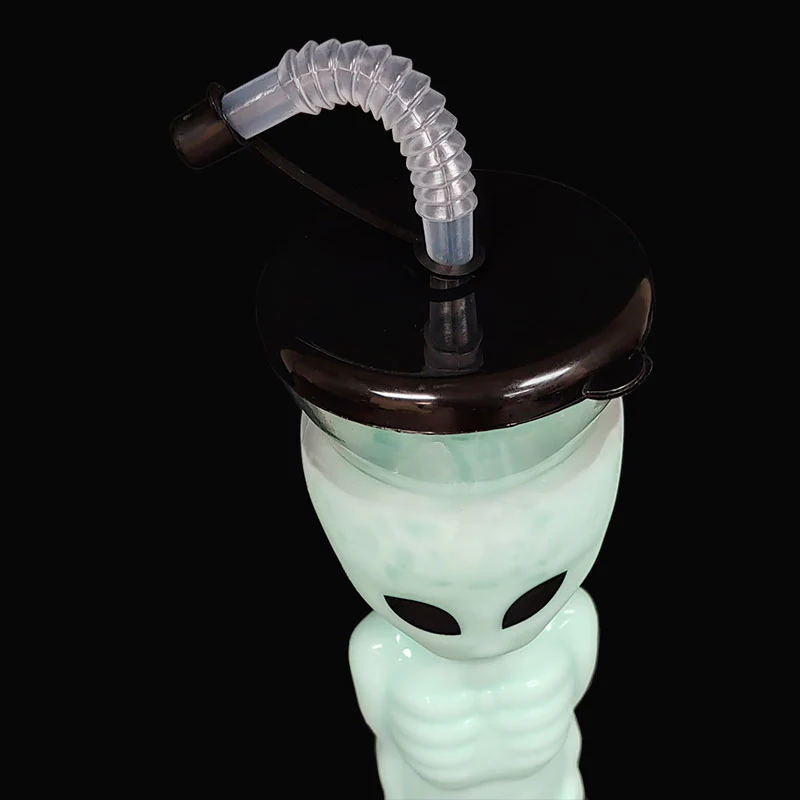 BarConic® Alien Party Yard Cup w/ Lid and Straw - 27 ounce - Image 4