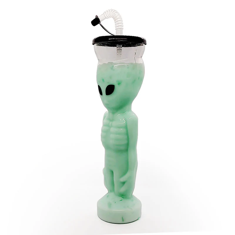 BarConic® Alien Party Yard Cup w/ Lid and Straw - 27 ounce - Image 5