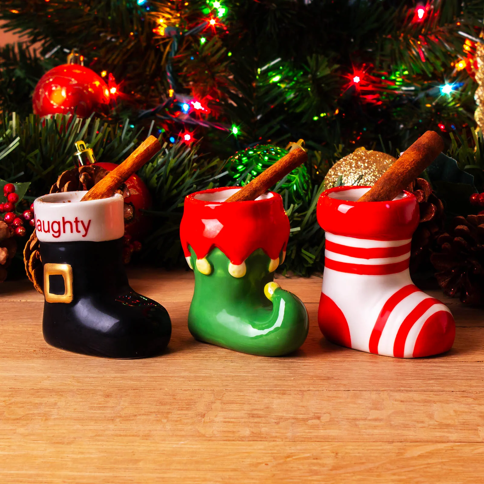BarConic® Christmas Stocking Shot Set - Tiki Drinkware - Image 2