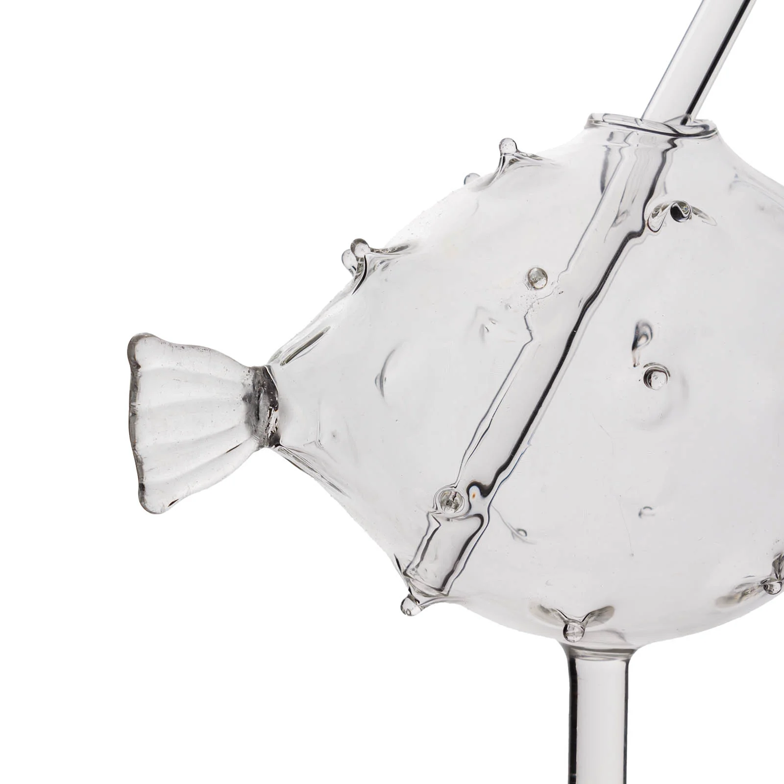 BarConic® Cocktail Glass w/ Straw - Puffer Fish - Image 4