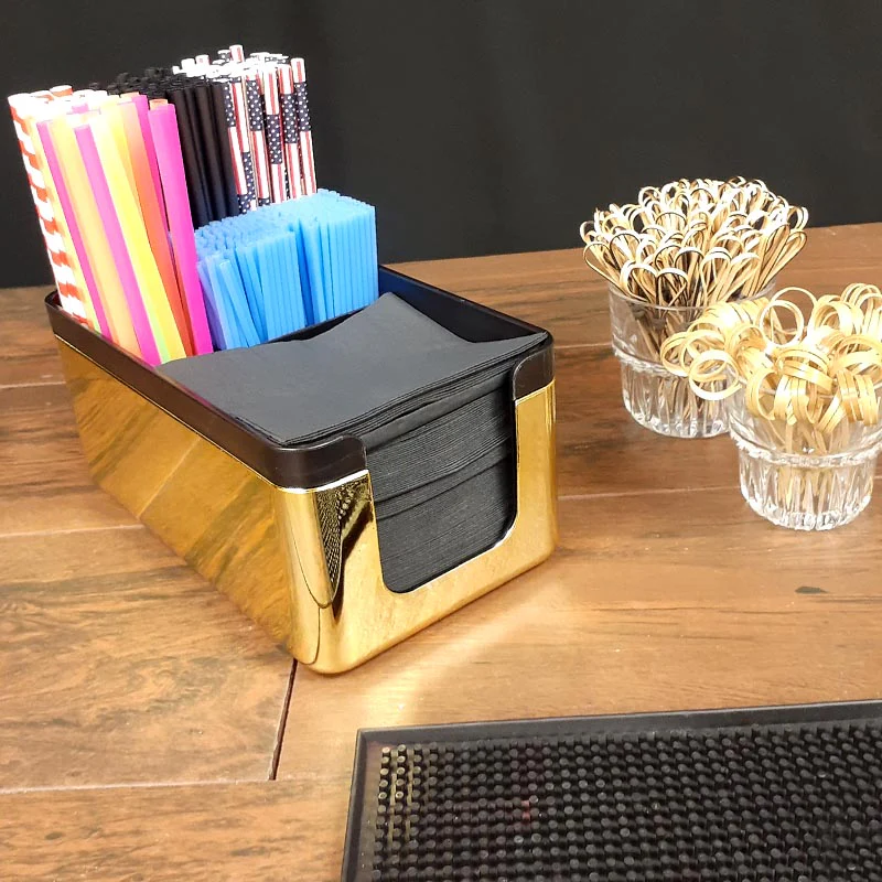 BarConic® Deluxe 2 pc Napkin Holder Caddy - Color Options - Image 2