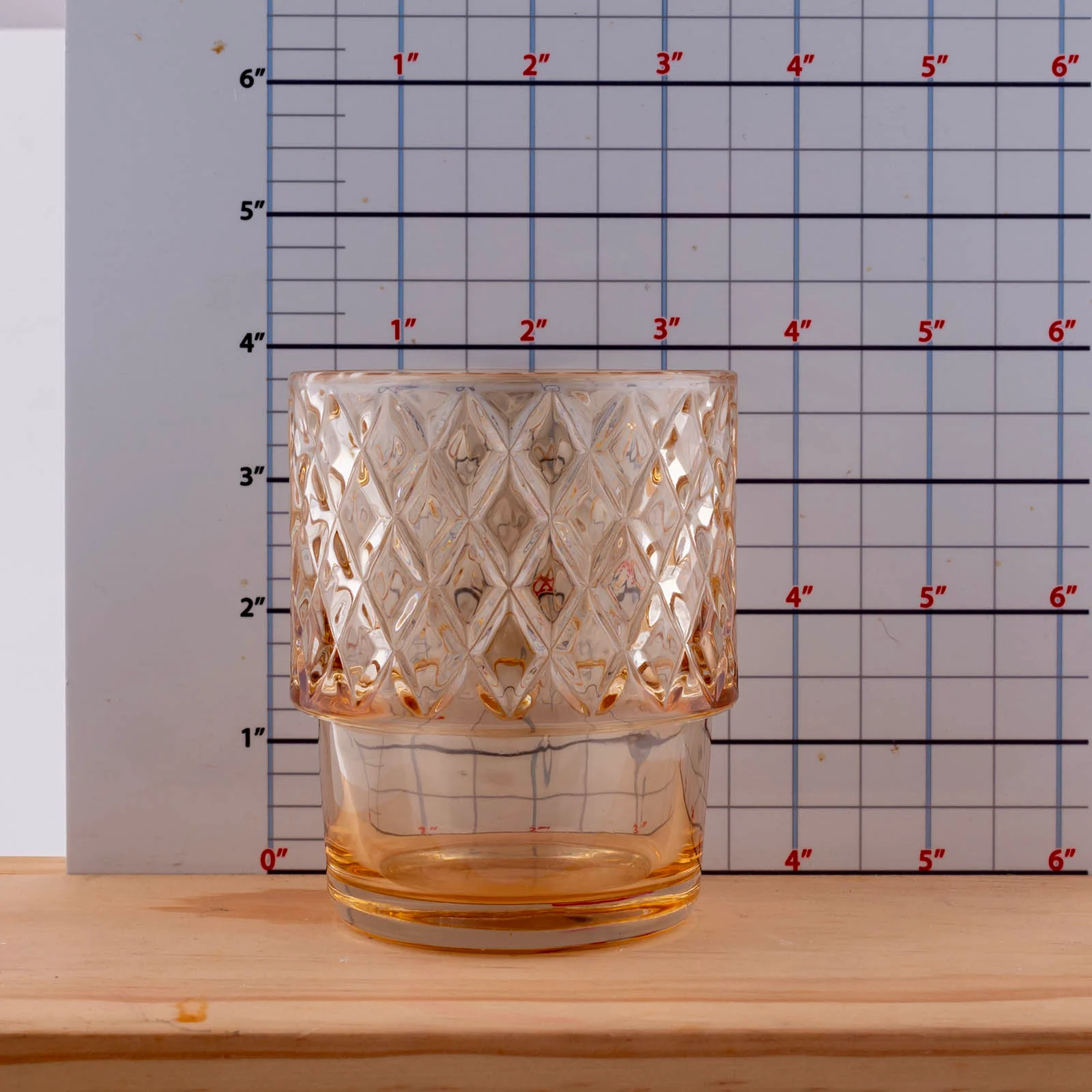 BarConic® Diamond Pattern Stackable Pineapple Glasses - 4 Sets - Image 6