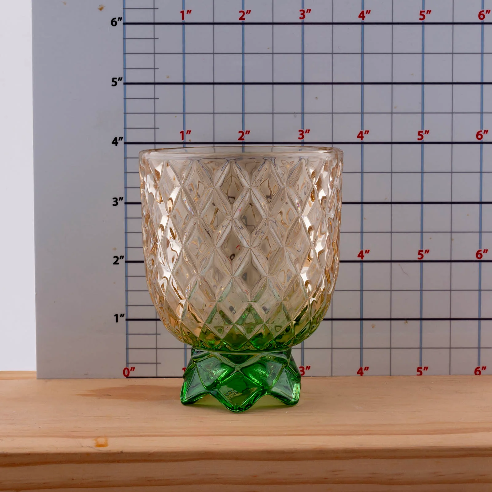 BarConic® Diamond Pattern Stackable Pineapple Glasses - 4 Sets - Image 7
