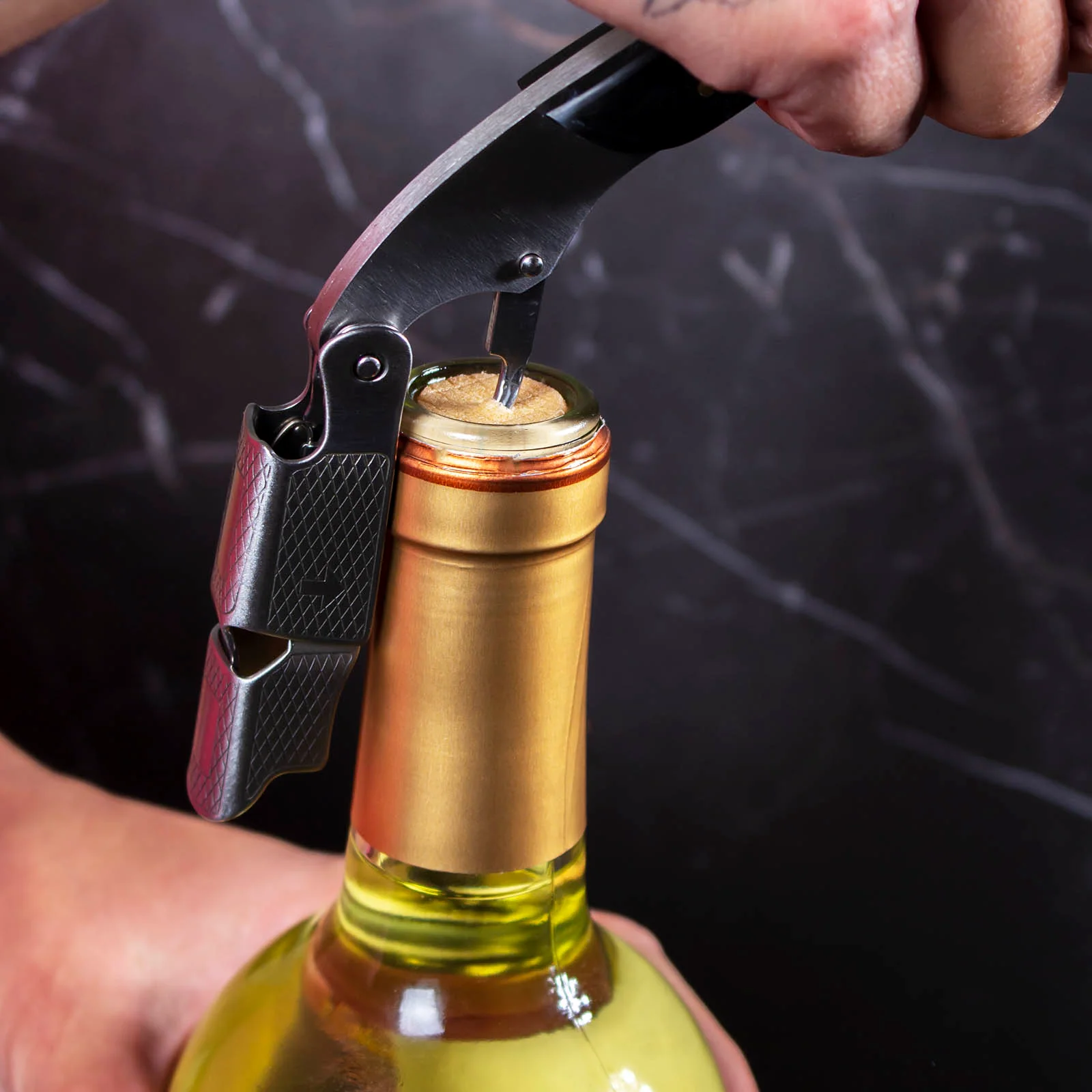 BarConic® Double Level Premium Corkscrew- Resin Wood - (Color Options) - Image 3