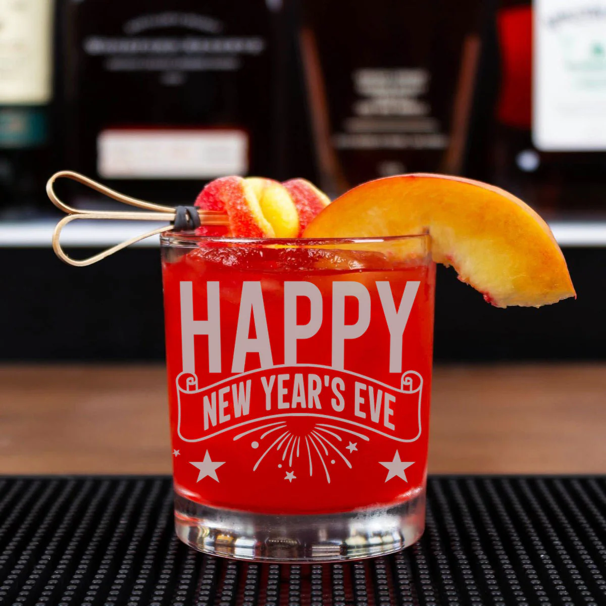 BarConic® Glassware - Happy New Years Eve - 10oz Old Fashion Glass - Image 2