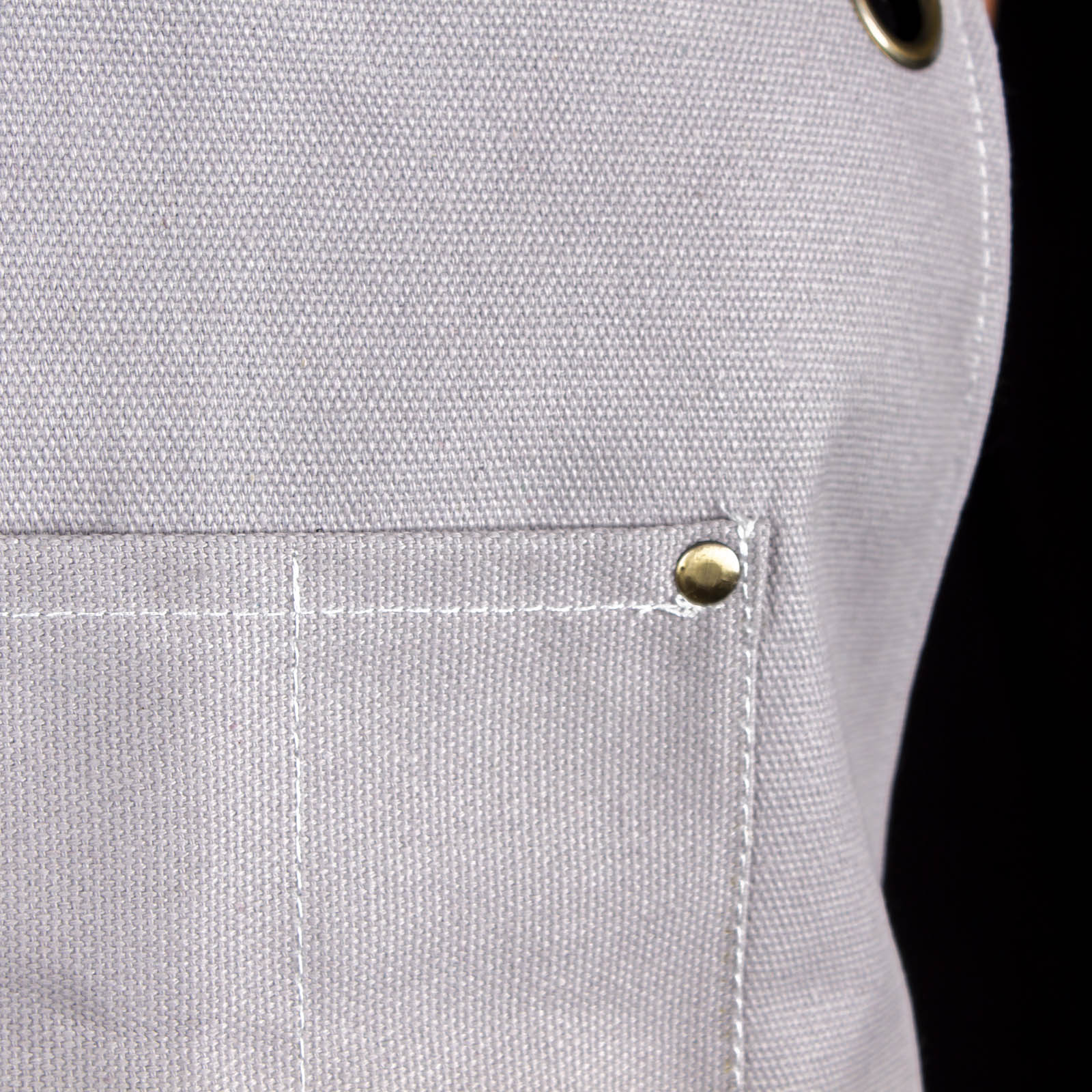BarConic® Grey Canvas Apron w/ Adjustable Straps - Image 3