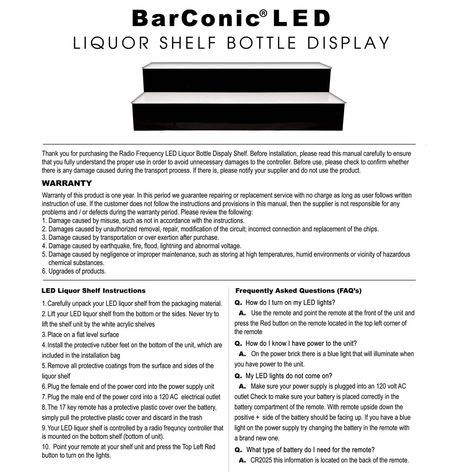 BarConic® LED Liquor Bottle Display Shelf - Inside Corner - 2 Steps - Black - Image 6