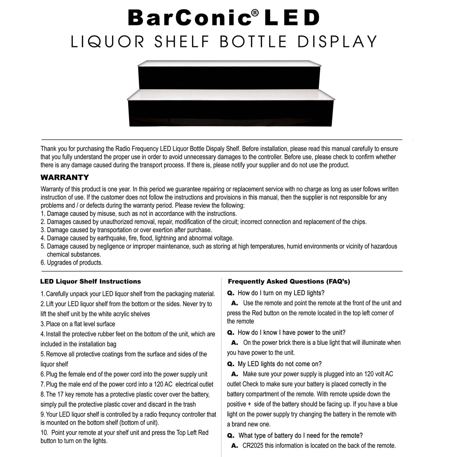 BarConic® LED Liquor Bottle Display Shelf - Low Profile - 1 Step - Mahogany - Several Lengths - Image 5
