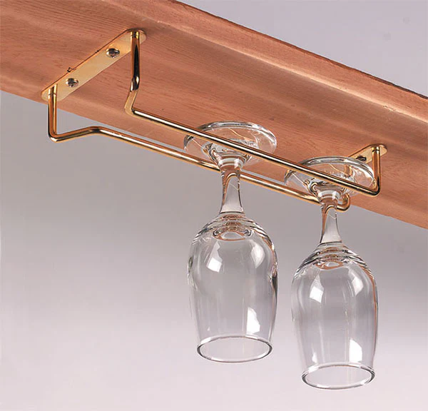 BarConic® Metal Glass Hanger Rack - (Finish and Size Options) - Image 2