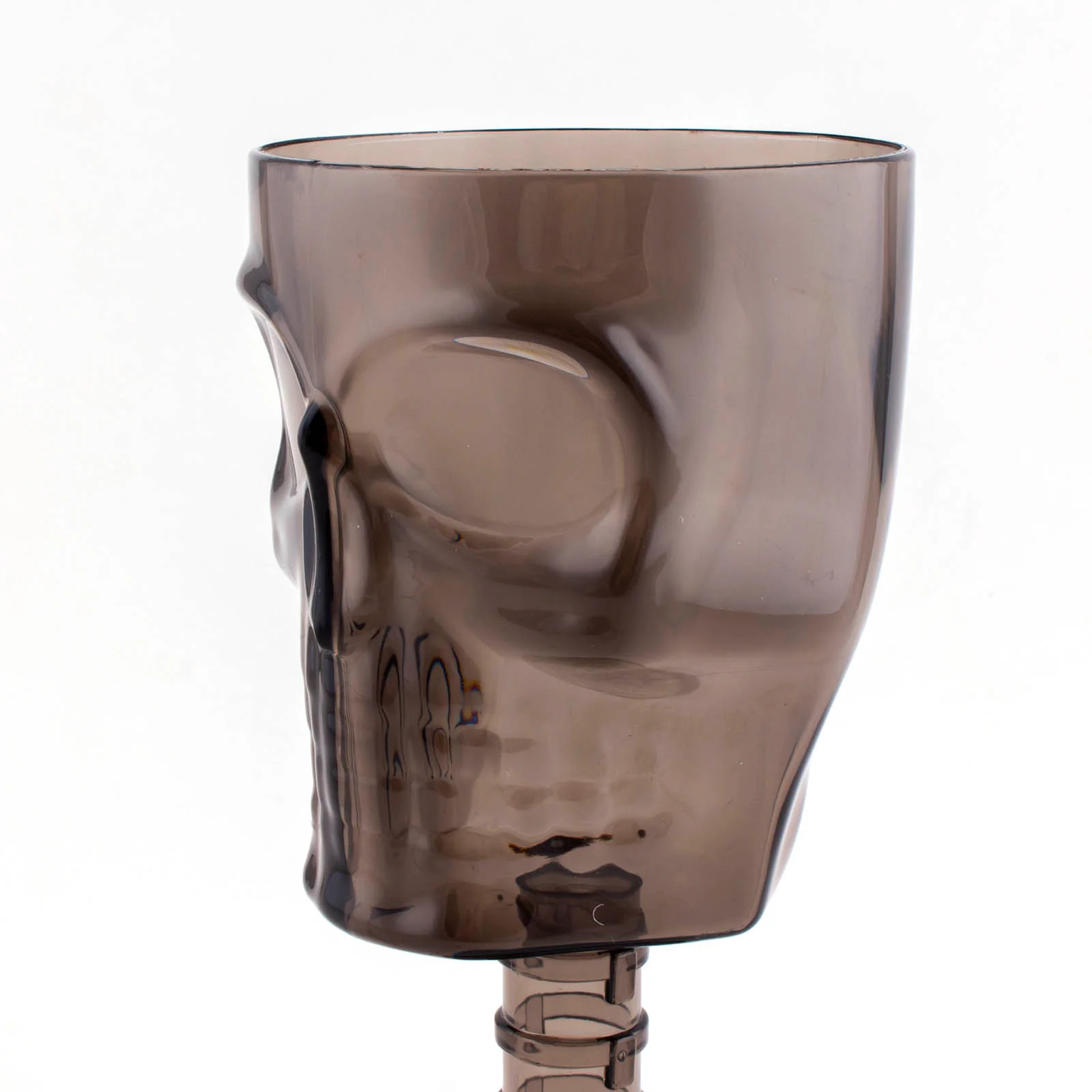 BarConic® Plastic Stemmed Skull Cup - 12 ounce - Smoke - Image 4