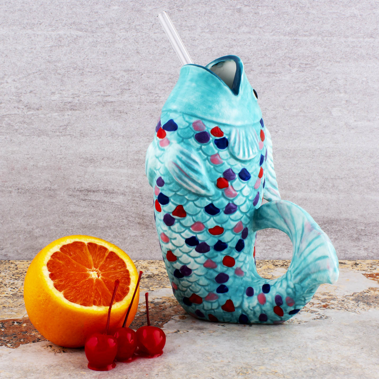 BarConic® Rainbow Fish - Tiki Drinkware - 18oz - Image 2