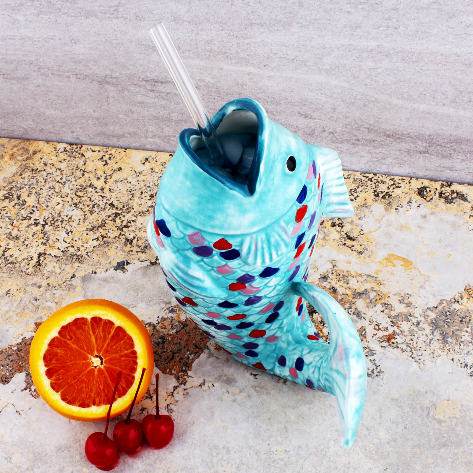 BarConic® Rainbow Fish - Tiki Drinkware - 18oz - Image 5