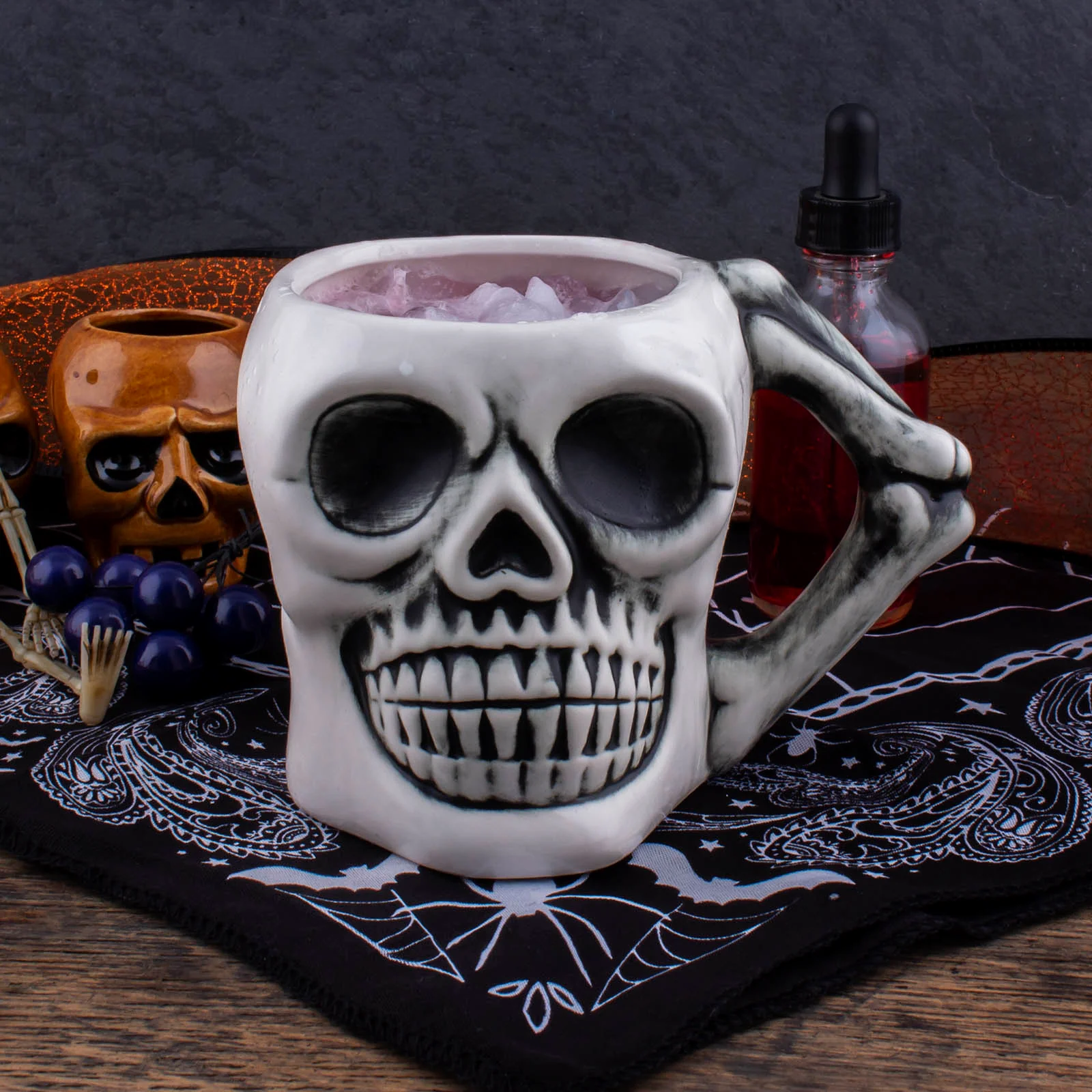 BarConic® Skull Cross Bones - Tiki Drinkware - 16 ounce - Image 3