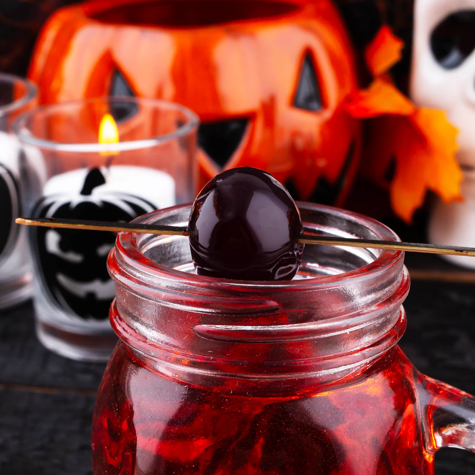 BarConic® Skull Mason Jar w/handle - 4 ounce - Image 3