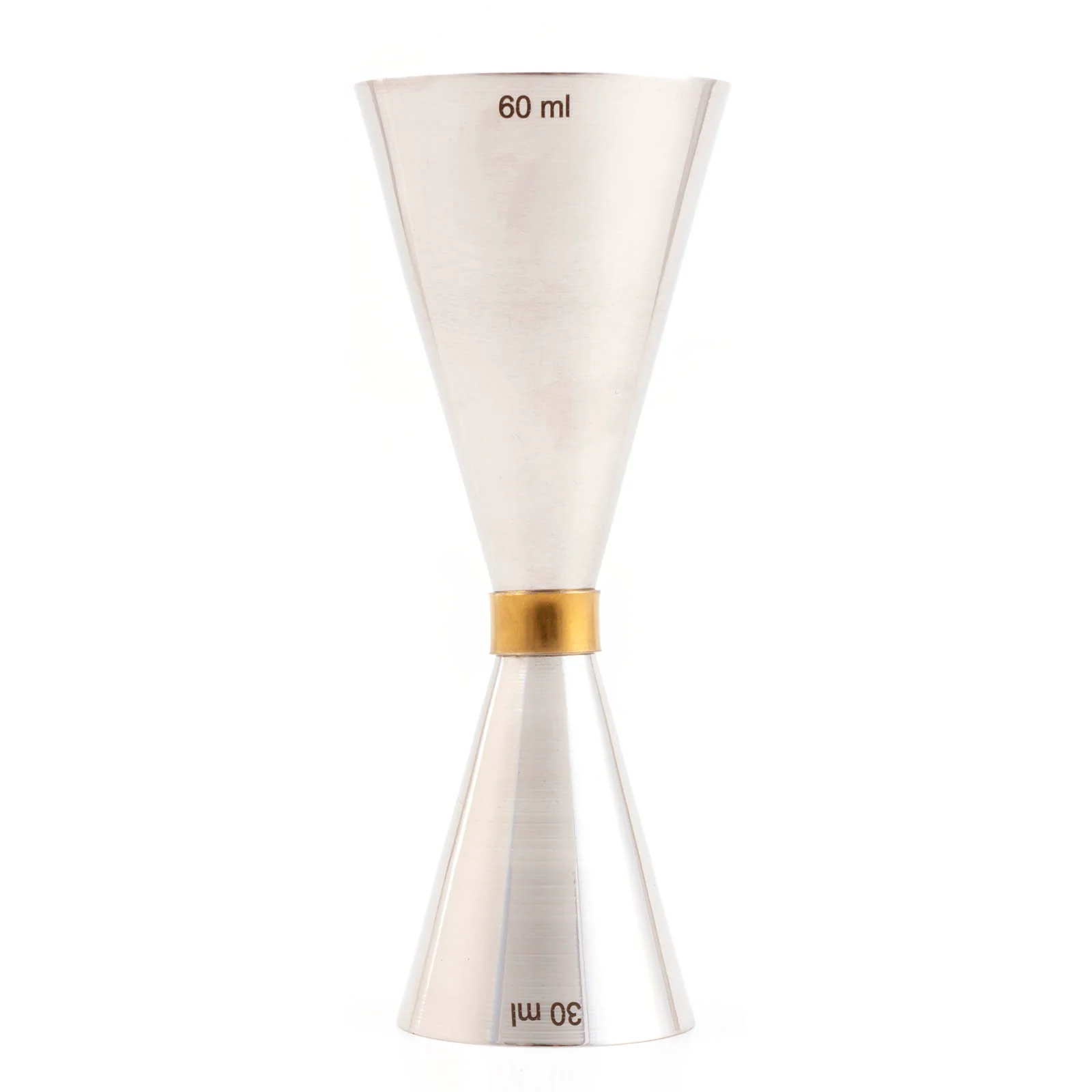 BarConic® Slender Jigger w/ Gold Ring - Size Options - Stainless Steel - Image 7