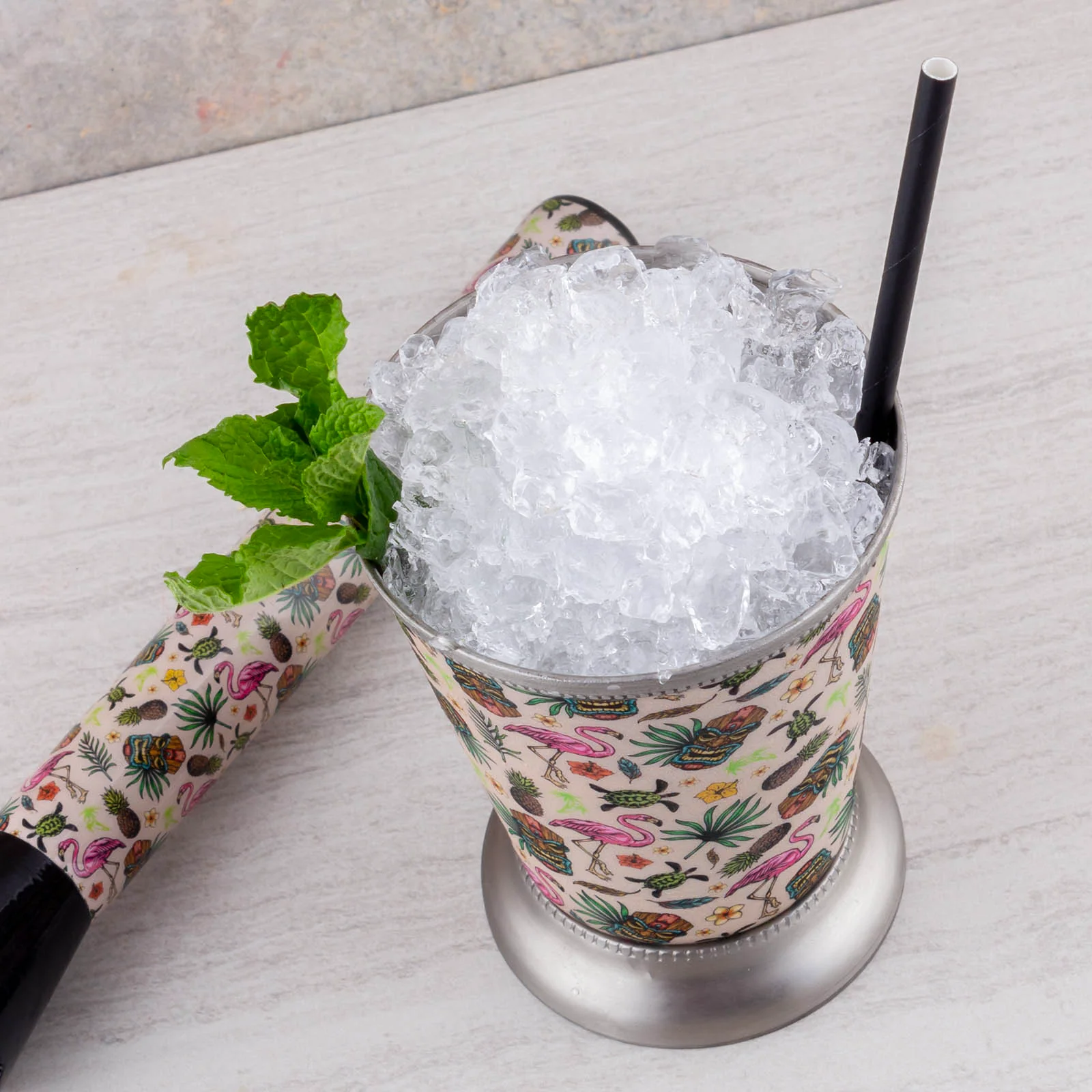BarConic® Stainless Steel Mint Julep Cup - Tiki - Image 3