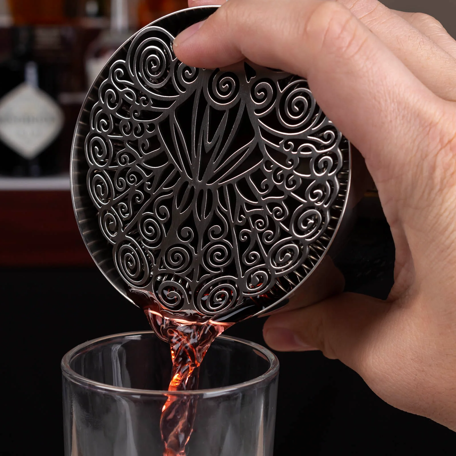 BarConic® Stainless Steel Strainer - Peacock - Image 3