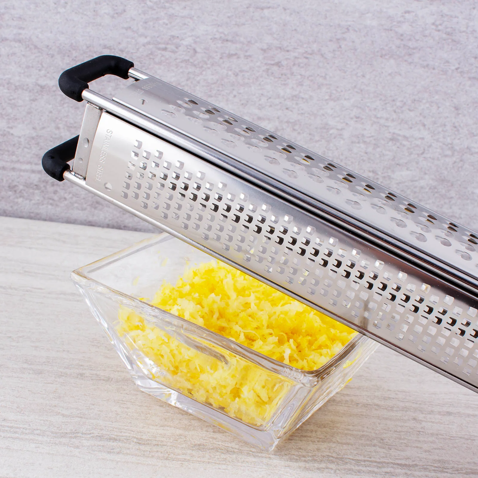 BarConic® Stainless Steel Zester/Grater - 3 Sided - Image 3