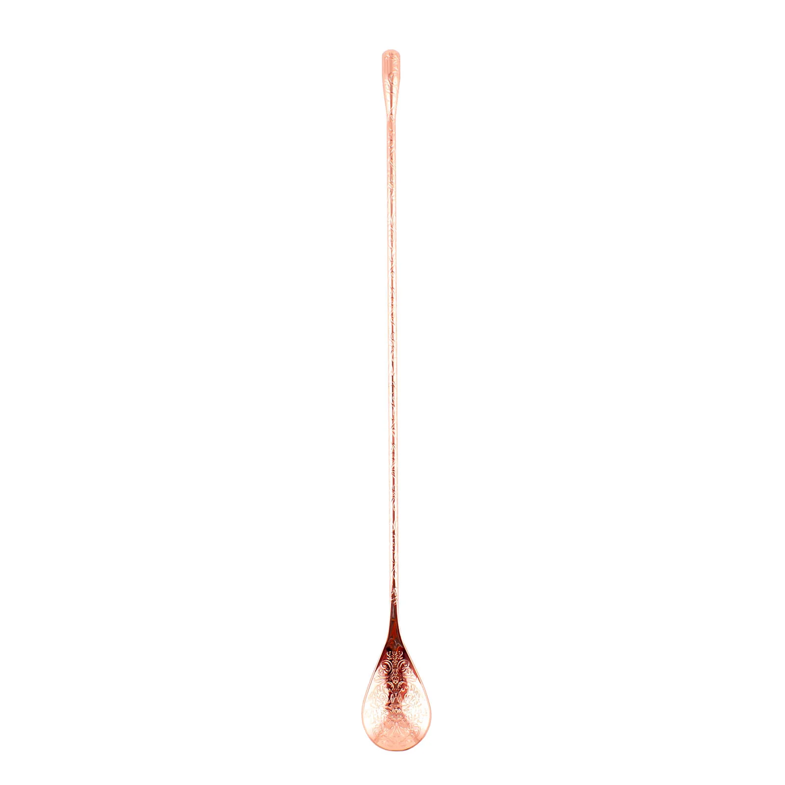 BarConic® Teardrop Bar Spoon - Floral Etched - ( Color Options ) - Image 3