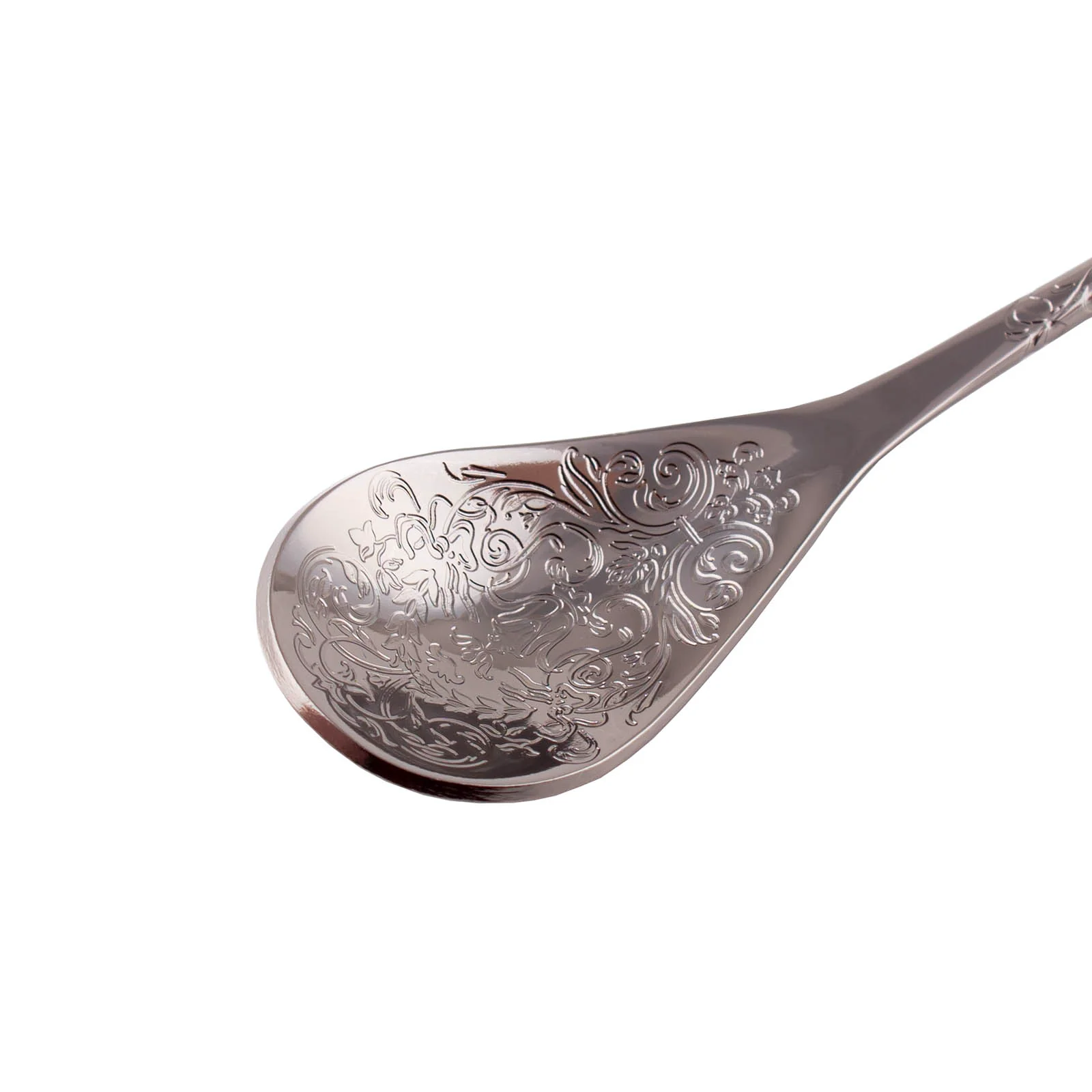 BarConic® Teardrop Bar Spoon - Floral Etched - ( Color Options ) - Image 5