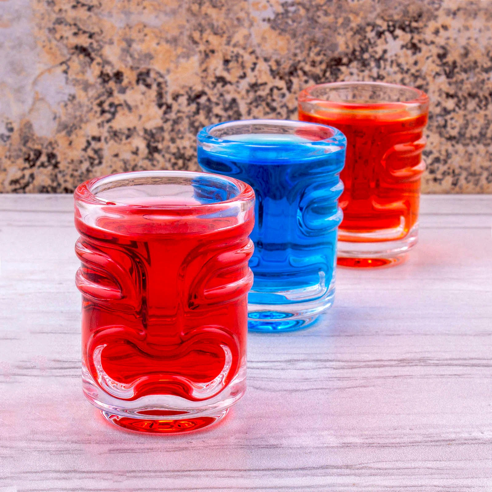 BarConic® Tiki Shot Glasses - Stackable - Pack of 12 - Image 2