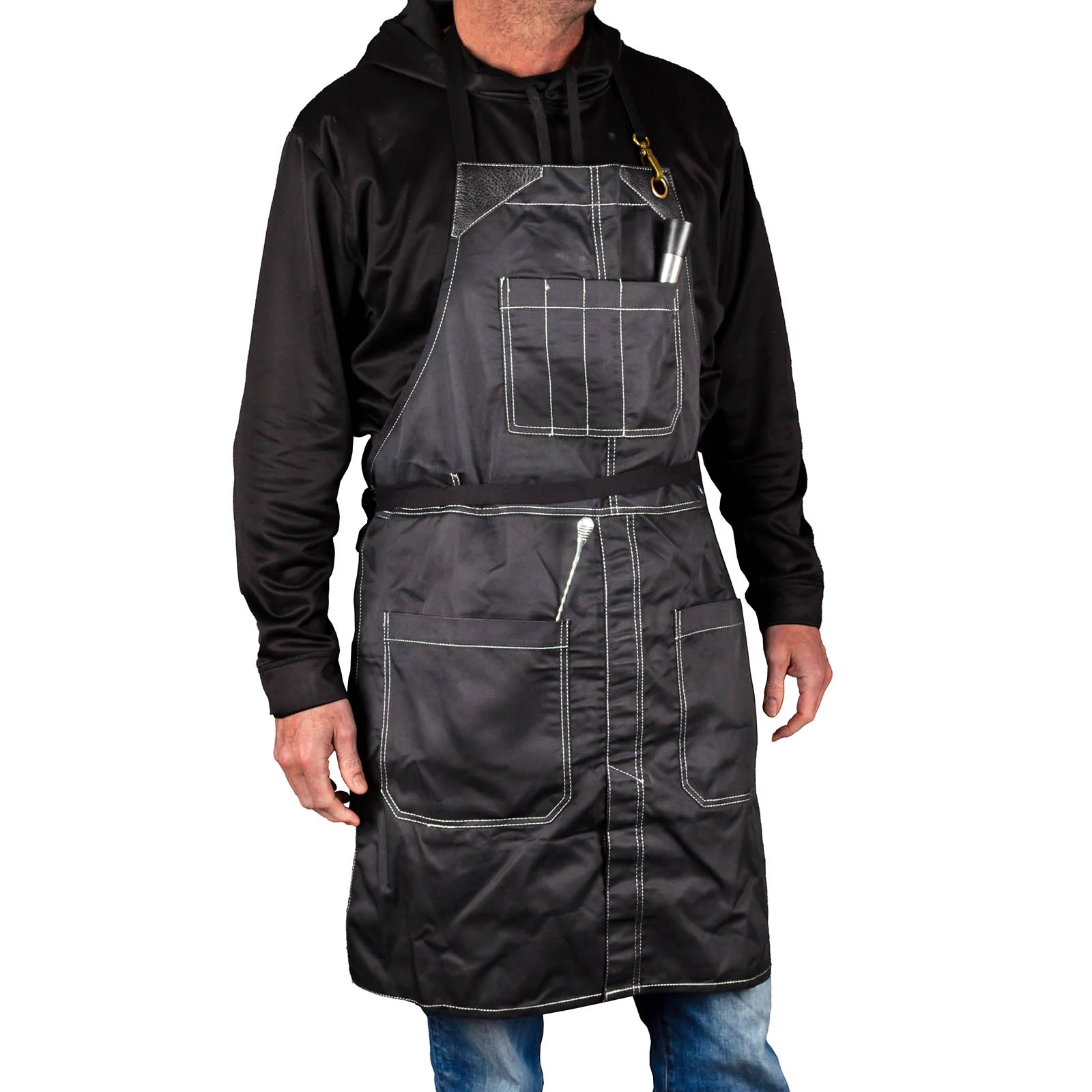 BarConic® Twill Apron w/ Waist Strap - Image 2