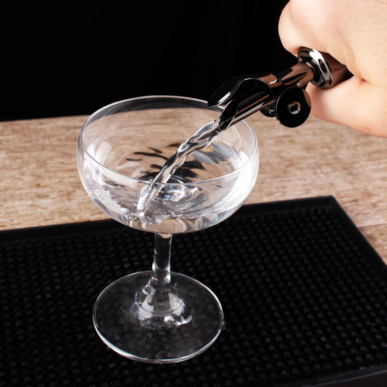 BarConic® Weighted Pourer w/ Flip Top Lid and Plastic Cork - Color Options - Image 3
